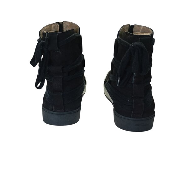 McNdo Kyoto High-Top Sneakers With Zipper & Lace Details Size 11 USA Mens Black main image 6